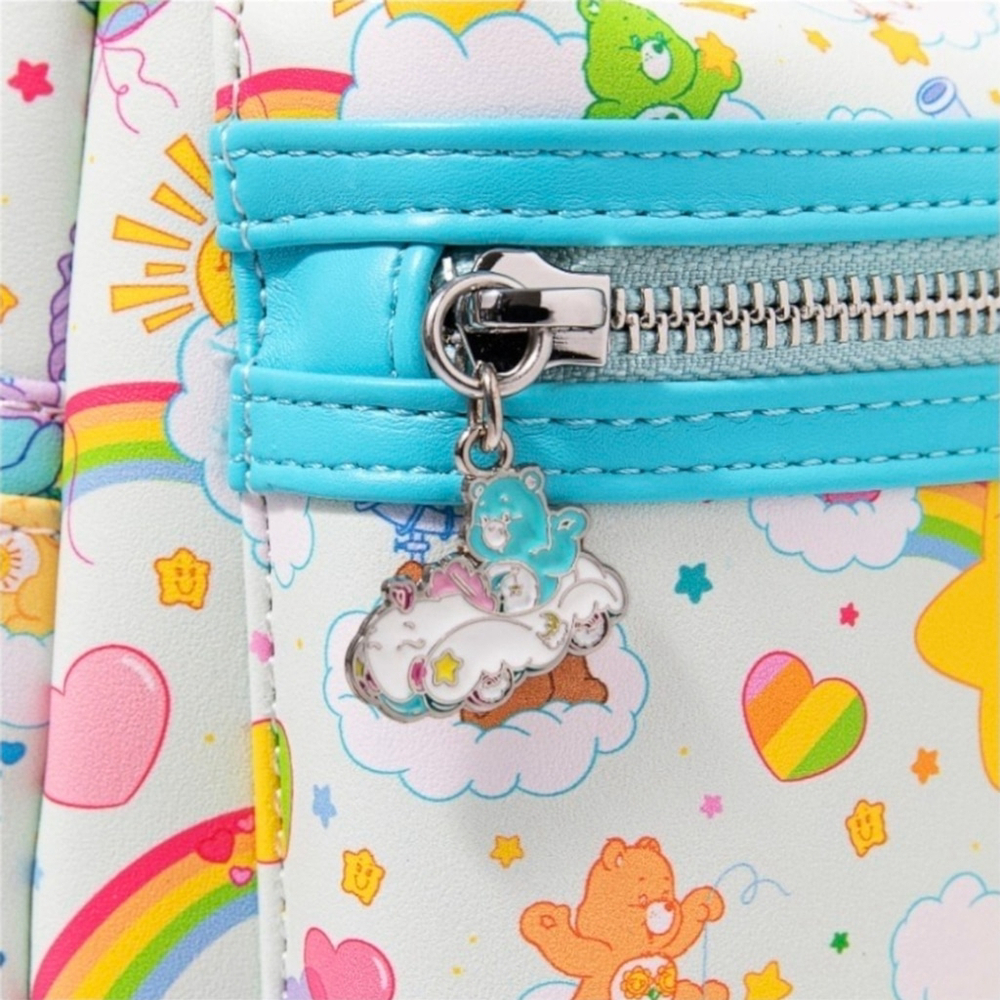 Loungefly 80's Care Bears Mini Vegan Leather Backpack Bag Kidcore Cosplay NWT - Picture 6 of 13